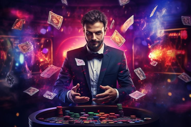 Antarmuka permainan Playtech yang menampilkan slot dengan tema beragam dan menu navigasi yang intuitif